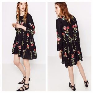 ZARA Embroidered Dress